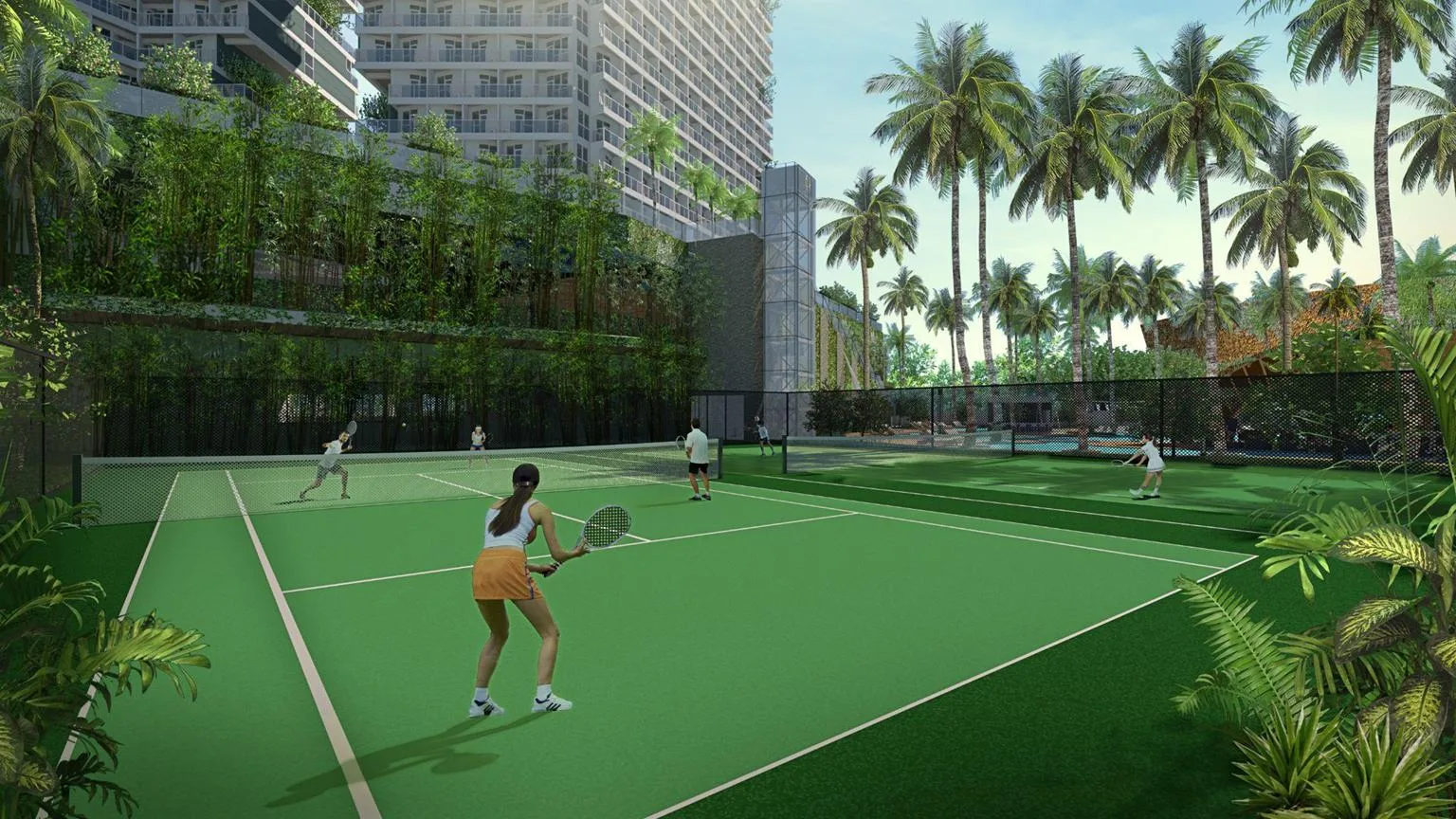 Tennis court - architect's perspective