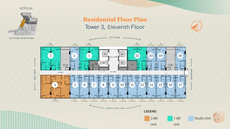 Costa Mira Tower 3 11th floor plan