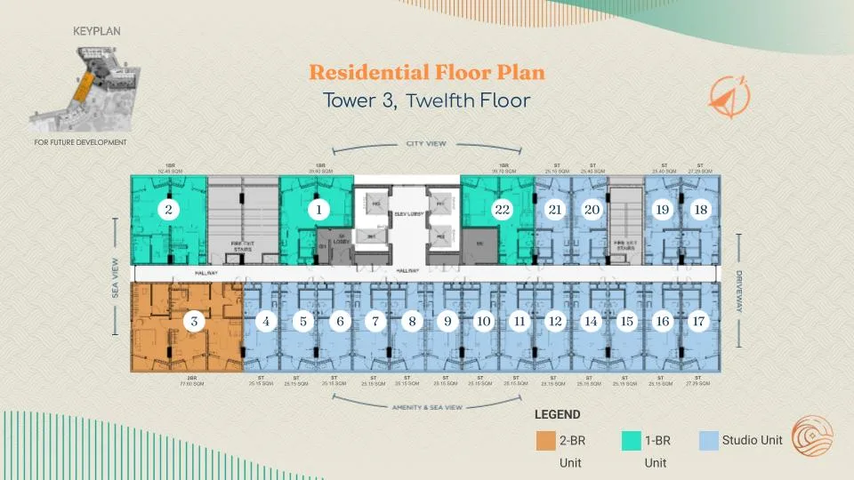 Costa Mira Tower 3 12th floor plan
