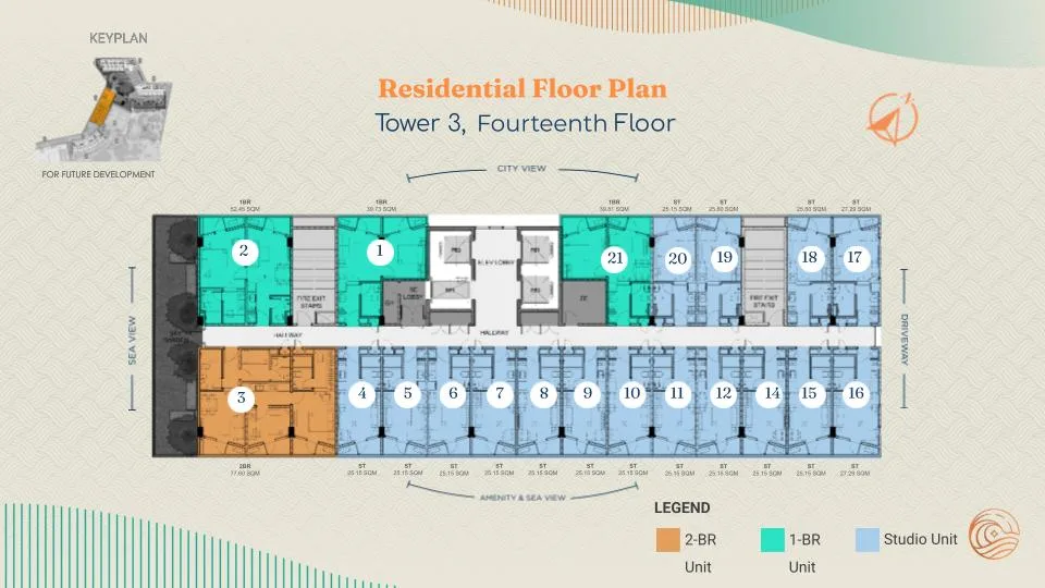 Costa Mira Tower 3 14th floor plan