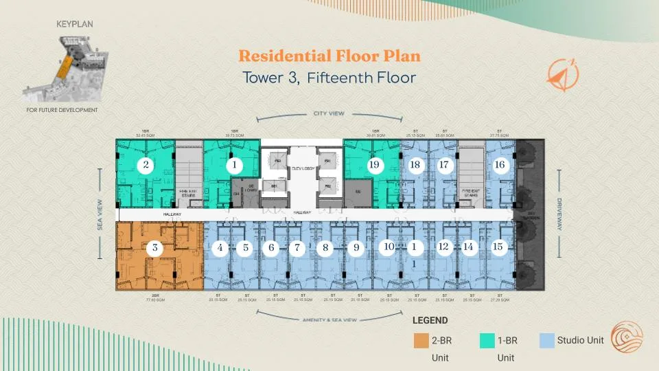 Costa Mira Tower 3 15th floor plan