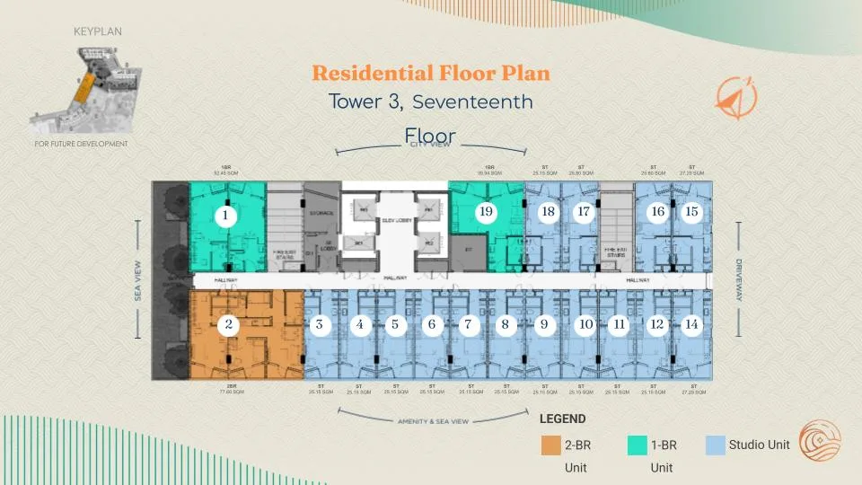 Costa Mira Tower 3 17th floor plan