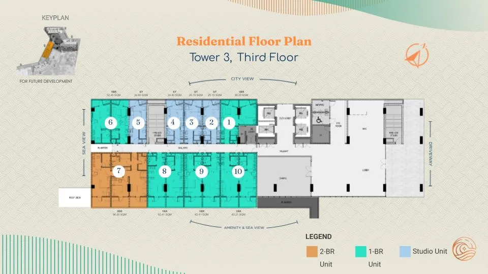 Costa Mira Tower 3 3rd floor plan