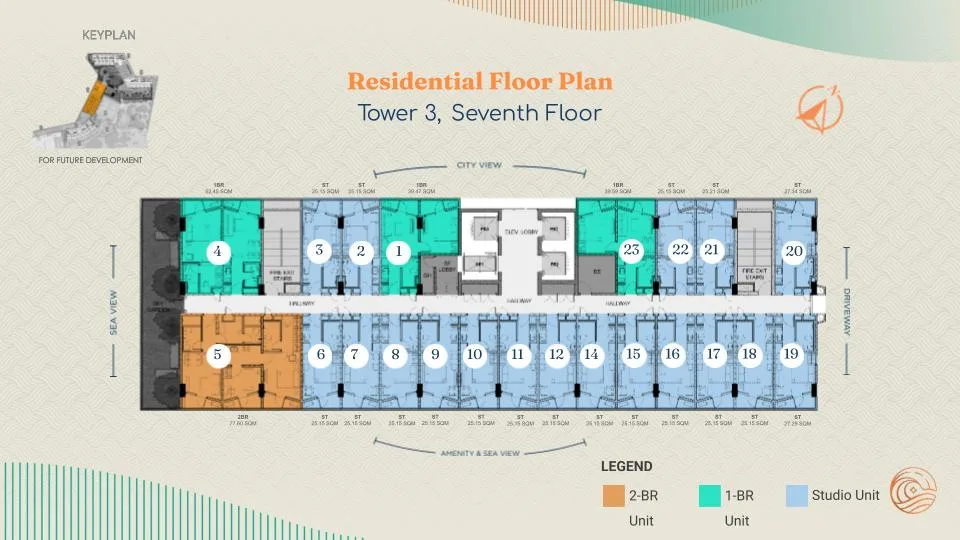 Costa Mira Tower 3 7th floor plan