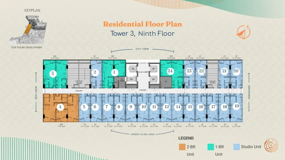 Costa Mira Tower 3 9th floor plan