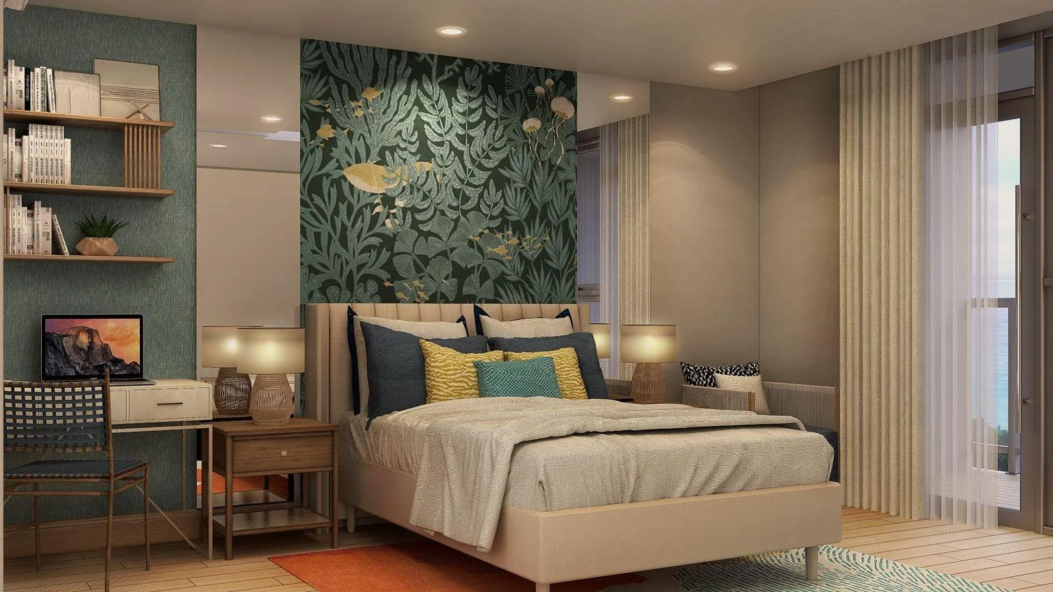 Tower 3 1 Bedroom - Mid-size architect's perspective